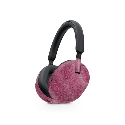 Image of MightySkins Glossy Glitter Skin Compatible with Sony WH-1000XM5 Headphones - Pink Gravel | Protective, Durable High-Gloss Glitter Finish | Easy to Apply