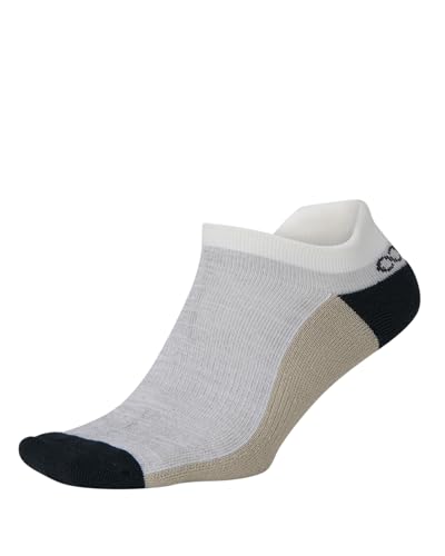Agogo Active - Agogo Active Low-Cut Moisture Wicking Performance Athletic Sock for Men | Motion (US, Alpha, Small, Medium, Regular, Regular, White/Beige)