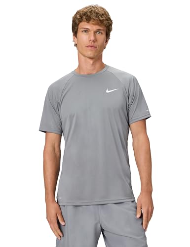 Nike Men's Short-Sleeve Hydroguard,Cool Grey,Medium