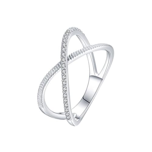 Alliance simple argent sterling 925 de prestige sertie de zircone cubique