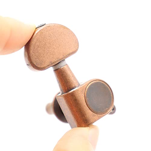 tunery blokujące głowice Gitara Elektryczna Tuning Pegs Tunery Guitar Tuners Maszyna Head Half Round Head Główny 3L3R / 6R / 6L (Color : 3L3R)