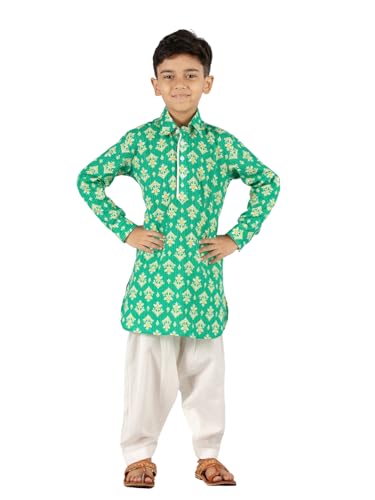 Kurta Patiala garçon coton motif Kantha vêtement traditionnel été