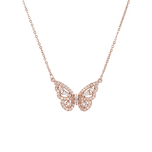 Bijou papillon haut de gamme en strass de cristal pour petite fille