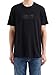 Armani Exchange Men's Rubber Logo Tee, Black, Medium