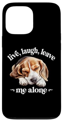 Funny Live Laugh Leave Me Alone Nap Sleep Beagle Dog Lover �X�}�z�P�[�X iPhone 13 Pro Max �p