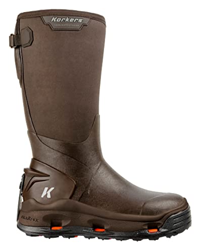 Korkers Men's Neo Storm Rubber Boots - Inuslated and Waterproof Multi-Season Mud Boots - Includes Interchangeable All Terrain Sole3