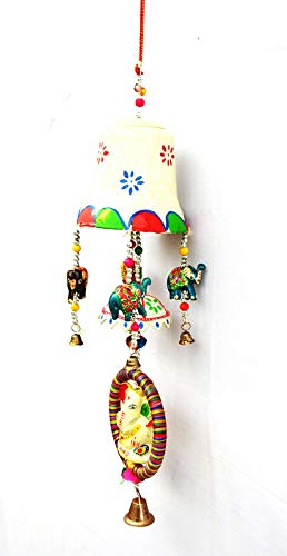 Image of palpal Art Gallery Big Bell chhatra Ganesh Ring Full Door,Wall Hanging for Home,tample,Event Decoration (Paper Mache)