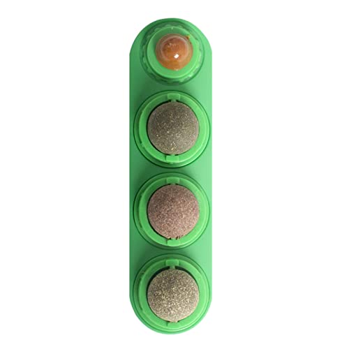 Gato Brinquedos Catnip Ball - 4 em 1 Catnip Wall Balls Brinquedos Comestíveis Gatinho para Gatos Lam