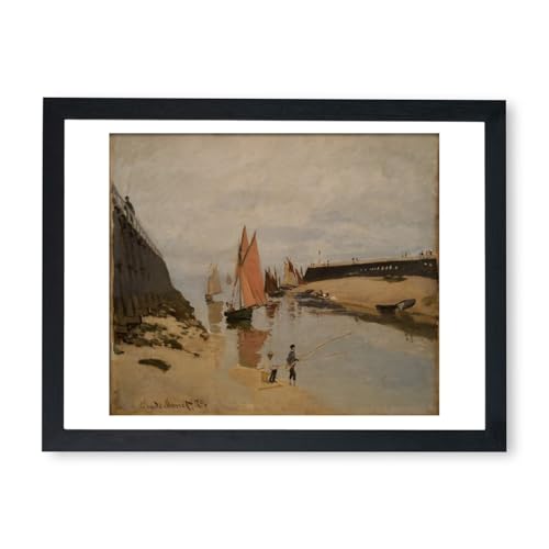 Claude Monet Le port de Trouville affiche encadrée pour sublimer votre salon