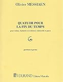 DURAND MESSIAEN O. - QUATUOR POUR LA FIN DU TEMPS - ENSEMBLE MIXTE - Olivier Messiaen 