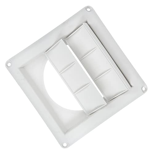 Veemoon 屋外用乾燥機通気口カバー 製 換気口フード 排気口カバー 乾燥機 換気扇対応 家用 壁付け式 静かに開閉