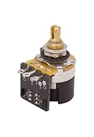 Full-size CTS USA-made push-pull potentiometer with DPDT switch Available in 250K and 500K logarithmic taper for single coils or humbuckers Smooth, consistent sweep with tight, reliable tolerances 6 mm knurled split shaft and compact body depth for e...