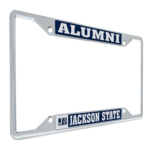 Desert Cactus Jackson State University License Plate Frame JSU Tigers Metal Car Tag Holder for Front or Back of Car J-State Officially Licensed (Alumni)