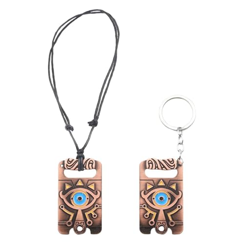 SLEEKEE Collar De Juego De rol De 1 Pieza, Llavero De Juego De