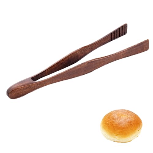 ZHERIKAH Pince Grille Pain, Ustensiles de Cuisine Bois, Pince pour Plat Chaud, Convient pour les Cuisines, le Camping, les Barbecues, les Buffets, les Restaurants et Autres Occasions