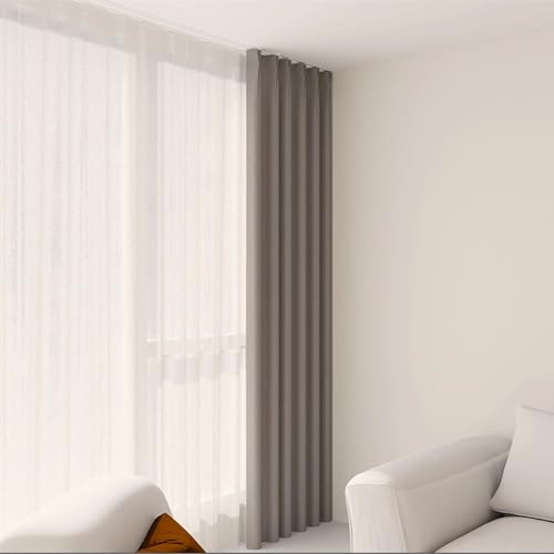 Rail de plafond double gain de place pour séparer une pièce sans perçage lourd