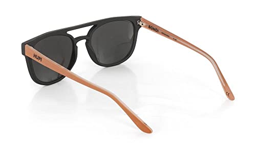 Oculos de Sol Casual Hupi Bondi Preto/Coral - Lente Preto