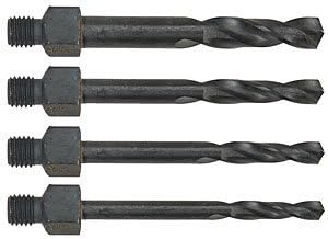 Aircraft Tool Supply Threaded Drill Bits #40, #30, #21, #12 (4-Pack)