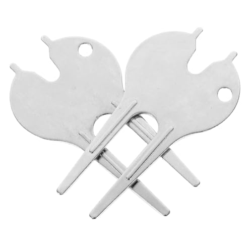 NAMOARLY 1 Pair Golf Divot Repair Fork Zinc Alloy Golf Handling Tool Professional Ball Marker Ergonomic Handle Portable for Divot Fixing