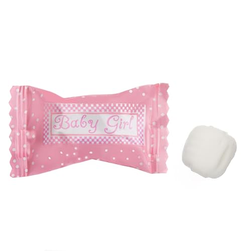Candy Envy - Baby Girl Buttermints - 13 oz. Bag - 100 Individually Wrapped Candy Mints - Baby Shower Favors