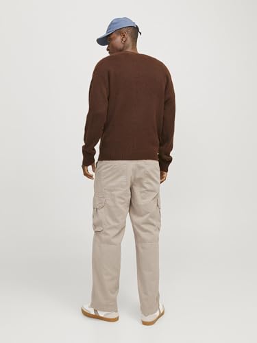 Pantalon Cargo Wide Leg Toile Épaisse - Style Multipoches et Coupe Ample Structurée