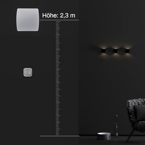 Aérateur de salle de bain 100 mm avec clapet anti-retour et câble 3m