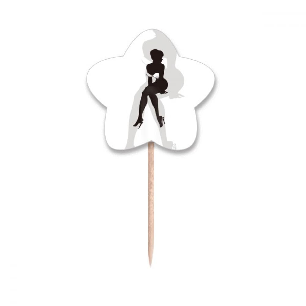 Lable cupcake picks hot bra art deco pour embellir buffet anniversaire