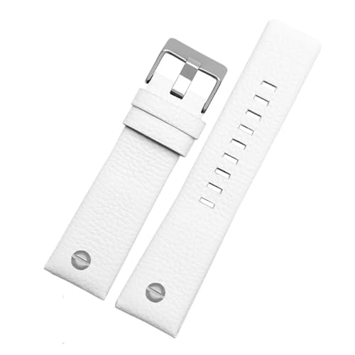 Bracelet de montre en cuir véritable pour le quotidien et les voyages compatible DZ7257 26mm