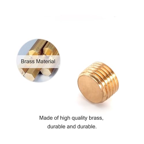 Tapa conector de latón hexagonal DT-04 de rosca macho con roscado ultra preciso 5