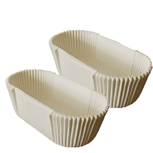 Yeory 40pcs Disposable Paper Oval Eclair Liners, Baking Paper Tins for Bread, Cakes, Puffs, Snacks