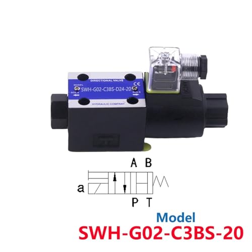 Électrovanne hydraulique SWH-G02-B2-D24-20 pour commande directionnelle