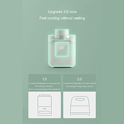 YYL Kinder Eismaschine Maschine Softeismaschine, Einfache One-Push-Bedienung Einfach zu Reinigen (Color : White) – Bild 5