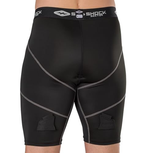 Shock Doctor Youth Hockey Compression Short with BioFlex Cup Included for Youth Boy's2