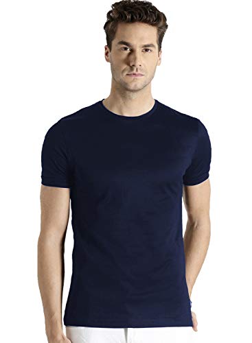 Image of ADRO Men's Cotton Solid Regular Fit T-Shirt