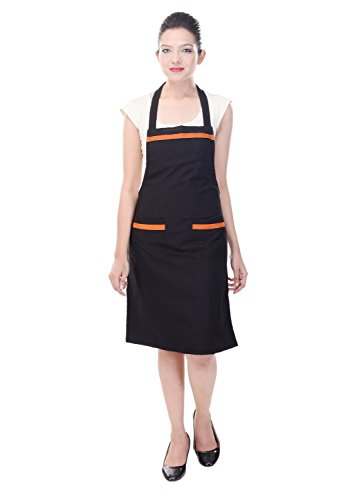 Image of Switchon Waterproof Polyester Apron with Pockets | Free Size Unisex Kitchen Cooking Chef for Home, Cafe, Hotel & Restaurant | Multi-Purpose for Gardening, Painting & Craft Work