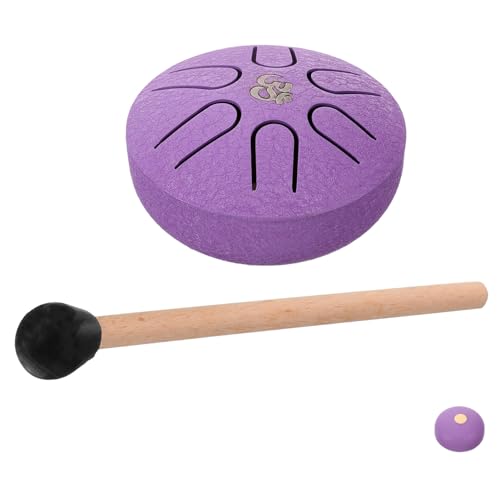 Abaodam Mini Steel Tongue Drum Portable Percussion 3 Inch/6 Inch Titanium Steel for Relaxation Beautiful Melodious Tone