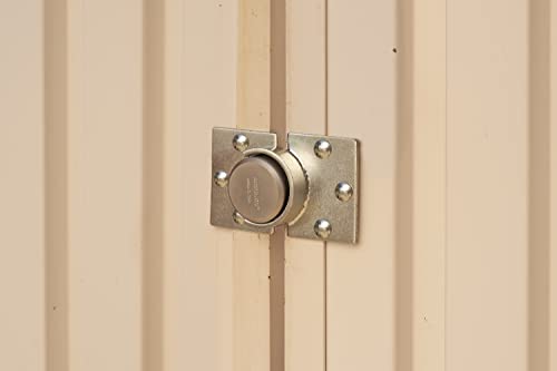 Brinks - Commercial Puck Lock With Round Hasp - Solid Steel Body With Boron Steel Shackle #TOP3