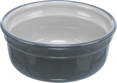 TRIXIE Ciotola in ceramica, 1,6 l/Ø 20 cm, grigio/grigio chiaro – 24412