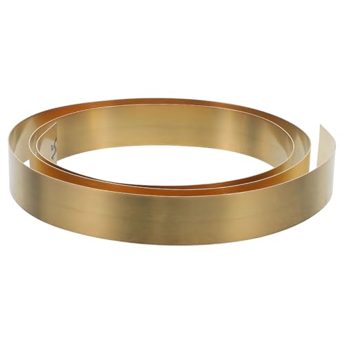 Ciieeo Rouleau de Bandes de Laiton et Feuille de Cuivre pour Bricolage, Haute Conductivité Thermique, Finition Artistique, pour Pièces Mécaniques et Créations Artisanales