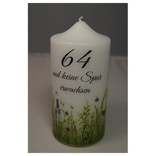 Fürhapter Velas de cumpleaños para 64. Cumpleaños.