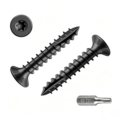 Image of Wensilon #4 * 5 /8 inch Black Deck Screws 3427pcs 5 lbs 3x16mm