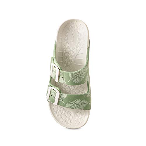 Gravity Defyer G-Defy Women's Wide Width Recovery Slides – Arch Support Sandals with Plantar Fasciitis Relief, Adjustable Double Buckle, and Thick Sole for Enhanced Comfort Post-Exercise4