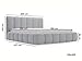 GRAINGOLD Cloud Bett 180x200, Polsterbett mit Bettkasten, Polsterbett mit Stauraum, Samt, mit Lattenrost, mit Kopfteil, ohne Matratze (Beige, 180x200)