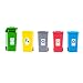 chiwanji La Poubelle de Camion de Lutte de Classification d'enfants en Plastique de 5X 5 Couleurs Réutilisent , 1:150