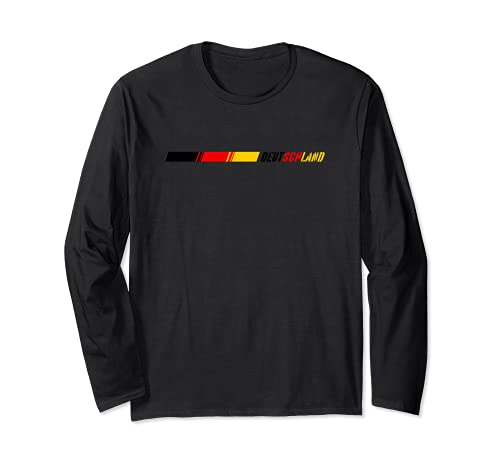 Flag Germany Long Sleeve T-Shirt, Black