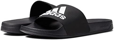 adidas Unisex Shower Slide Sandal, Black/White/Core Black, 9 US Men | Image 5