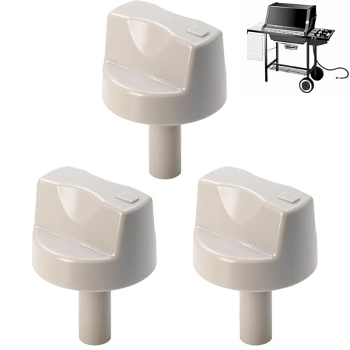 3-Pack 78960 Grill Replacement Control Knob (Stem Length 1-3/8) Compatible with Spirit 500 & 700 Genesis 1000-5500 Replaces 164670 303614