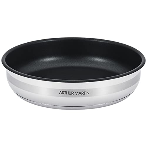 Arthur Martin -Poêle 24 cm anti adhérente - inox - AM843