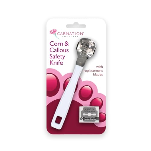 CARNATION Corn & Callous Safety Remover for immediate Removal of Corns and Hard Skin.