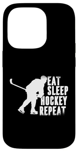 Eat Sleep Hockey s[g  j j̎q ̎q LbY ACXzbP[ X}zP[X iPhone 14 Pro p